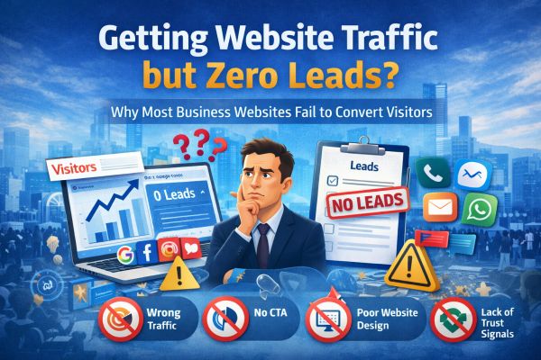 Getting Website Traffic but Zero Leads? Here’s Why Most Business Websites Fail